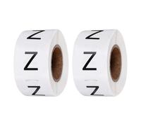 PATIKIL 1 Inch Letter-Z Inventory Labels, 500Pcs Letter Stickers Round Circle Dots Labels Semi-Gloss Adhesive Stickers for Home Organization Office Storage, Black (2 Roll)