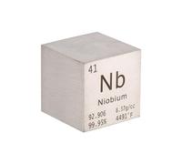 PATIKIL 1 Inch Niobium Cube Metal Element High Density Block Pure Periodic Magnesium Block for Element Collections Teacher Lab Scientific Experiment, 25.4 mm