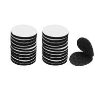PATIKIL 1 Inch Round Adhesive Hook and Loop Dots, 24 Pairs Circle Double Sided Sticky-Back for Home Office Crafting Car Phone Mount, Black