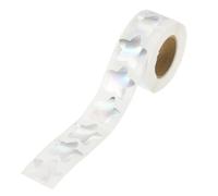 PATIKIL 1 Inch Star Stickers Roll, 1 Roll/500 Pcs Self-Adhesive Plate Flash Stars Labels Metallic Foil Stickers Chart for Teacher Office Removal DIY Scrapbook, Silver