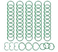PATIKIL 1" Loose Leaf Binder Rings, 50Pcs Binder Ring Book Rings Metal Key Rings for Paper Index Card Flash Card Book DIY Scrapbook Notebook Photo Album Office, Green