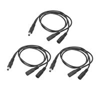 PATIKIL 1 Male to 2 Female DC Power Splitter Cable, 4 Pack 5.5mmx2.1mm Y Splitter Cable for CCTV Cameras, Router, LED Light Strip