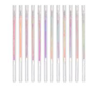 PATIKIL 1 mm Glitter Gel Pens, 12 Pcs Fine Point Large Capacity Colored Gel Pens Smooth Writing Glitter Markers for Adults Coloring Books Artists Drawing Writing, Rainbow Colors