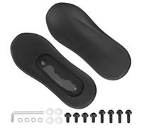 PATIKIL 1 Pair Office Chair Arm Rest Replacement, Leather Office Chair Arm Pads Cover PU 4" Mounting Hole with Screws for Gaming Chairs Wheelchair Armrest, A074, 247x100mm