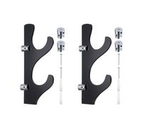 PATIKIL 1 Pairs Light Saber Wall Mount Holder Acrylic Light Sword Wall Bracket Rack Sword Stand Display Baseball Bats Rack with Screws for Home Office, Black