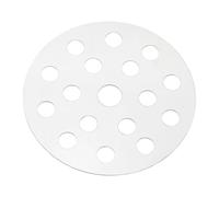 PATIKIL 1 Pcs Bottom Fire Grate, 6.3" Round BBQ Grill Grate Replacement High Heat Charcoal Plate Stainless Steel Grilling Accessories for Grilling Barbecue Stove