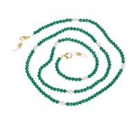 PATIKIL 1 Pcs Crystal Beaded Glasses Lanyard, Adjustable Eyeglasses Holder Strap Glasses Chains Around Neck for Women Girls Sunglasses, Dark Green