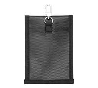 PATIKIL 1 Pcs Faraday Bags, 8.1 x 3.8 Inch Phone Car Keys Fob Protector Faraday Bags Fireproof Waterproof Document Bag for NFC RFID GPS Sensor Key, Black