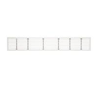 PATIKIL 1 Pcs Linear Bar Air Vent Grille, 32.2 x 5.4 Inch ABS Material Removable Air Supply Grille Linear Diffuser Ventilation Louvered Cover for Ceiling, Walls & Floors, White