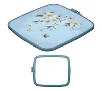 PATIKIL 1 Pieces Square Embroidery Hoops Square Cross Stitch Hoops Frames ABS Plastic Embroidery Hoops for DIY Sewing Tools for Art Craft, Dark Blue