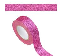 PATIKIL 1 Roll Glitter Paper Washi Tape, Washi Decorative Tape for Crafts, Rose Red