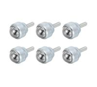 PATIKIL 1" Roller Ball Transfer Bearing, 6 Pcs Round Ball Unit Carbon Steel Casters for Conveyor Roller Stand Transmission Furniture