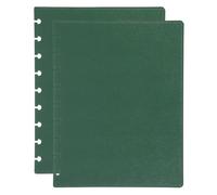 PATIKIL 1 Set Leather Discbound Notebook Cover, 7.6" x 9.57" Medium Size Disc Planner Cover for Disc Notebook Office Product, Green
