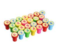 PATIKIL 1 Set Number Stamps Self Inking, Numeral 0 to 9 Number Stamp Teacher Stamp Initial Stamp Ink Stamp for Class Notebook Scrapbooking DIY Craft