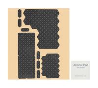 PATIKIL 1 Set Plum Blossom Pattern Phone Grip Tape, Universal Mouse Grip Strips Adhesive, Pre-Cut Strips Pre-Laminated Sweat Absorbing Adhesive Patches for Cellphone Laptop Mouse,Black