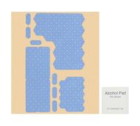 PATIKIL 1 Set Plum Blossom Pattern Phone Grip Tape, Universal Mouse Grip Strips Adhesive, Pre-Cut Strips Pre-Laminated Sweat Absorbing Adhesive Patches for Cellphone Laptop Mouse,Blue