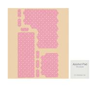 PATIKIL 1 Set Plum Blossom Pattern Phone Grip Tape, Universal Mouse Grip Strips Adhesive, Pre-Cut Strips Pre-Laminated Sweat Absorbing Adhesive Patches for Cellphone Laptop Mouse, Pink