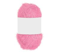 PATIKIL 1 Skeins 109 Yards Scrubbie Yarn, Sparkle Yarn Polyester Scrubbie Sparkle Red Heart Glass for Dishcloths Crocheting Knitting Blanket Rug Sweater Scarf Hat, Pink