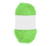 PATIKIL 1 Skeins 109 Yards Scrubbie Yarn, Sparkle Yarn Polyester Scrubbie Sparkle Red Heart Glass for Dishcloths Crocheting Knitting Blanket Rug Sweater Scarf Hat, Light Green