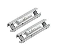 PATIKIL 1 Ton Cable Pulling Swivel, 2Pcs Alloy Wire Puller Cable Pulling Grip Swivel Wire Bearing Breakaway Tool Line Rope Ball Bearing for Electricity Construction (2204 Lbs)