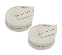 PATIKIL 1" Wide 6 Feet 100% Cotton Flat Wick, 2 Rolls Oil Lamp Wicks with Black Stitch for Kerosene Lamp Lantern Oil Burner