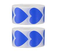 PATIKIL 1 x 1 Inch Heart Stickers Roll, 2 Roll/1000 Pcs Stickers for Small Business Paper Self-Adhesive Gift Labels for Gift Wrapping Party Favor Tags Bags, Blue