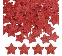 PATIKIL 1"x1" Star Foam Stickers, 120Pcs EVA Self Adhesive Glitters Foam Shape Sticker Craft Supplies for Scrapbook Card DIY Making Home Decor, Red