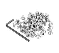 PATIKIL #10-24 x 5/16" Flat Head Socket Cap Screws, 50Pcs Countersunk Bolts Head Machine Screws 304 Stainless Steel (18-8) UNC Socket Drive Bolt Fasteners for Industry Machinery Household