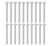 PATIKIL #10-24x2" Button Head Socket Cap Screws, 20 Pcs 304 Stainless Steel 18-8 Socket Cap Screw Bolts Allen Hex Drive Full Thread UNC