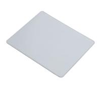 PATIKIL 10.2x8.3 Mouse Mat, 1 Pack PU Leather/Cork Non-slip Base Waterproof Computer Mouse Pad with Stitched Edge for Office and Home, Light Grey
