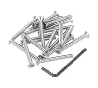 PATIKIL #10-32 x 1-3/4" Flat Head Socket Cap Screws, 20Pcs Countersunk Bolts Head Machine Screws 304 Stainless Steel (18-8) UNF Socket Drive Bolt Fasteners for Industry Machinery Household