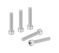 PATIKIL #10-32 x 1" Socket Head Cap Screws Bolts, 20Pcs 304 Stainless Steel Hex Head Metric Screws for Door Road Bicycle Mountain Bike Auto Ship Communication Equipment, Silver