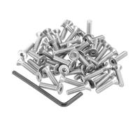 PATIKIL #10-32 x 3/4" Flat Head Socket Cap Screws, 50Pcs Countersunk Bolts Head Machine Screws 304 Stainless Steel (18-8) UNF Socket Drive Bolt Fasteners for Industry Machinery Household
