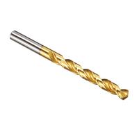 PATIKIL 10.7mm Drill Bit, M42 8% Cobalt High-Speed Steel Jobber Straight Shank 135° Titanium Nitride (TiN) Coated for Hard Metal Stainless Steel - 1 Pack