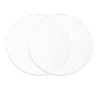PATIKIL 10" Acrylic Circles, 2Pcs 0.08" Thickness Round Acrylic Sheets Acrylic Circle Blanks Cake Disc Panel for Sign DIY Craft Project, Paintings, Picture Frame, Table Top, Clear