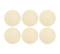PATIKIL 10" Diameter Crochet Basket Bottom, 6Pcs Round Blank Crochet Knitting Wooden Base for DIY Craft Weaving Basket Making Supplies Home Decoration, Wood Color