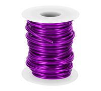 PATIKIL 10 Gauge 2.5mm Aluminum Craft Wire, 32.8Ft Metal Wire Armature Bendable Wire for Jewelry Making Metal Wrap DIY, Purple