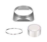 PATIKIL 10 Inch Duct Connector Flange, Galvanized Iron Straight Pipe Flange Square to Round Interface with Clamp for Air Heating Cooling Ventilation HVAC System, Silver