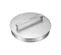 PATIKIL 10 Inch Metal Tee Cap with Handle, Galvanized Steel Duct End Cap Dry Vent Cover Ducting Sealing Tee Plug for HVAC Systems Indoor and Outdoor Use