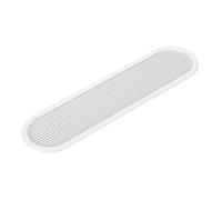 PATIKIL 10 Inch Oval Ventilation Grille, Plastic Air Vent Cover Louvered Ventilation Cover Mesh Air Vent for Cabinet Wardrobe Shoe Closet, White
