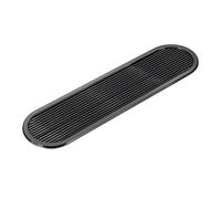 PATIKIL 10 Inch Oval Ventilation Grille, Plastic Air Vent Cover Louvered Ventilation Cover Mesh Air Vent for Cabinet Wardrobe Shoe Closet, Black