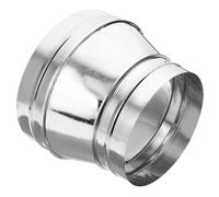 PATIKIL 10 Inch to 8 Inch Round Duct Reducer Increaser Connector, Galvanized Steel Adapter Pipe Fitting for Bathroom Kitchen Ventilation Systems, Silver Tone