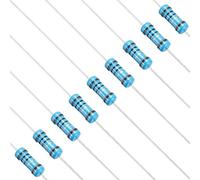 PATIKIL 10 Ohm Resistor, 50Pcs 1W Metal Film Fixed Resistor Kit 1% Tolerance Multiple Values of Resistance Optional for DIY Electronics Projects Computer TV Circuit Board