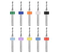 PATIKIL 10 Pack 1.8mm Micro Drill Bits 1/8" Shank Carbide Tungsten Steel 135° Mini Small Bits Print Circuit Board Drilling Tool for CNC Engraving Precision Machinery