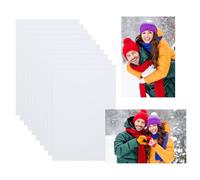 PATIKIL 10 Pcs 12x8 Inch Sublimation Blanks, Aluminum Sublimation Metal Photo Sign Prints Home Decor for DIY Souvenir Wall Frame Living Room Bedroom Decoration Design Work, White