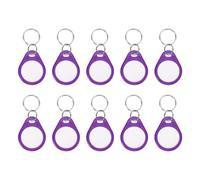 PATIKIL 10 Pcs 13.56MHz CUID Writable Rewritable Smart Key Fobs, Clone IC Key Fob Tags Blank Smart Card Keys Classic 1K for Entry Access Control System, Purple