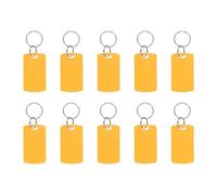 PATIKIL 10 Pcs 13.56MHz UID Writable Rewritable Smart Key Fob, Rectangle Clone IC Key Fob Tags Blank Smart Card Key Classic 1K for Entry Access Control System, Yellow