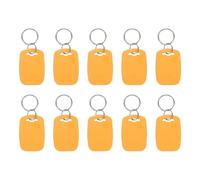 PATIKIL 10 Pcs 13.56MHz UID Writable Rewritable Smart Key Fobs, Rectangle Clone IC Key Fob Tags Blank Smart Card Key Classic 1K for Entry Access Control System, Yellow