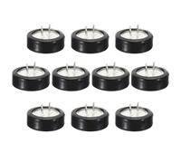 PATIKIL 10 Pcs 5.5V Super Capacitors, 1.5F C-Shaped Button Capacitor High Energy Low Resistance High Consistency for AC Motor Power Display Screen, Black