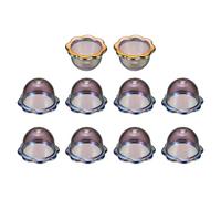 PATIKIL 10 Pcs Bell Flower Beads, Acrylic Flower Caps Bead Jewelry End Caps for Crafts DIY Wind Chimes Earring Dangle Pendant Bracelets Phone Chain Decor, Jellyfish Shape, Black